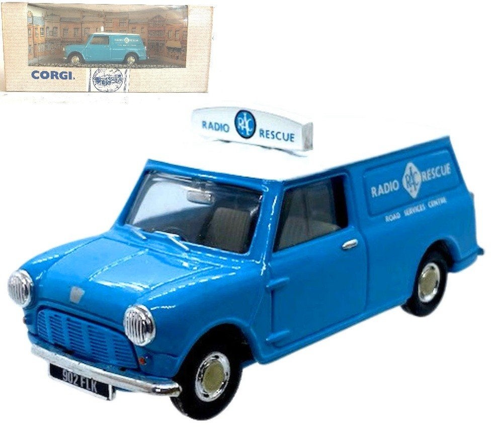 Mini Van RAC Radio Rescue Road Services Corgi # 96952., Ophalen of Verzenden, Zo goed als nieuw, Auto, Corgi