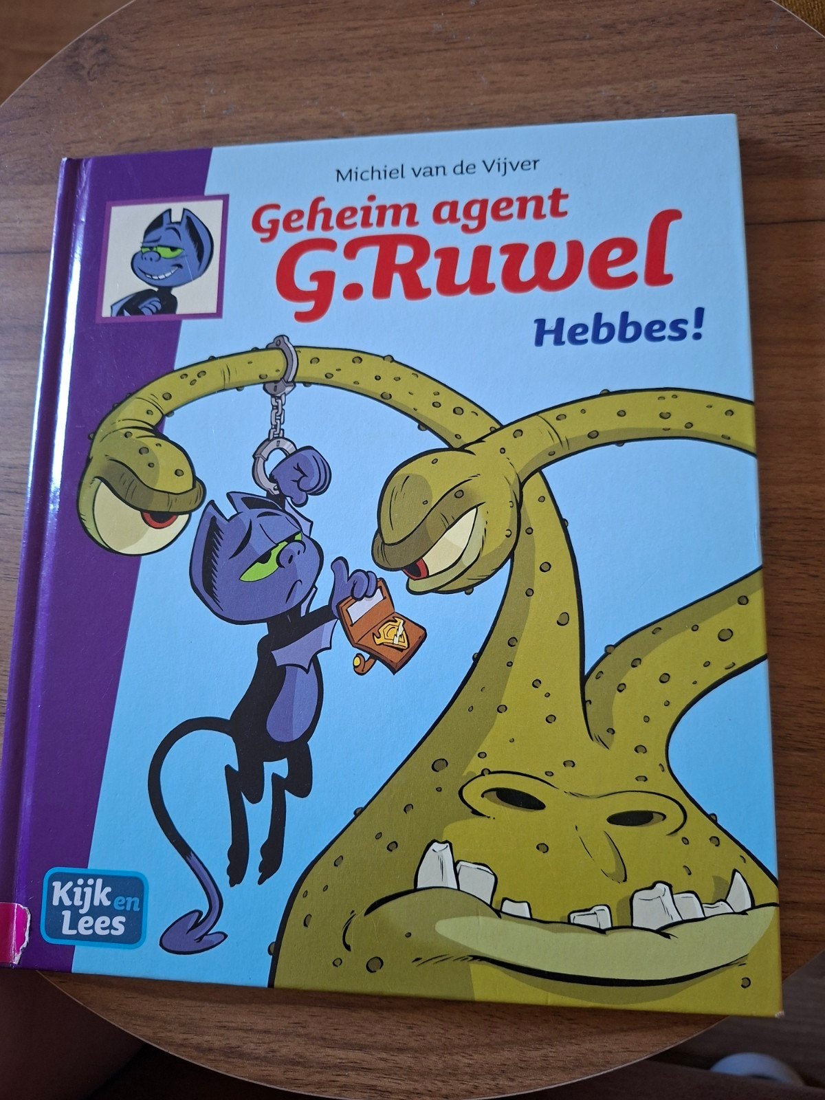 Geheim agent G. Ruwel: Hebbes! - Michiel van de Vijver, Eén stripboek, Ophalen of Verzenden, Zo goed als nieuw, Michiel van de Vijver