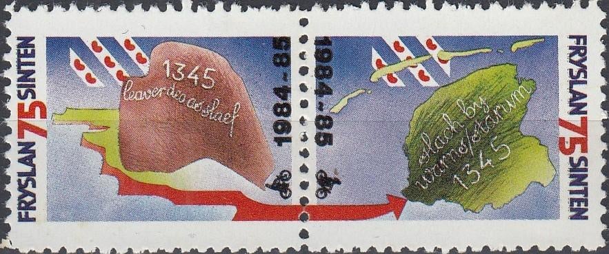 Nederland- SP-02- Fryslan- 1985- Liever Dood Dan Slaaf- P, Postzegels en Munten, Verzenden, Na 1940, Postfris