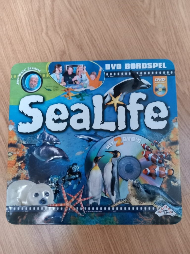 Sealife, spel over het zeeleven met DVD, Hobby en Vrije tijd, Gezelschapsspellen | Bordspellen, Ophalen of Verzenden, Gebruikt