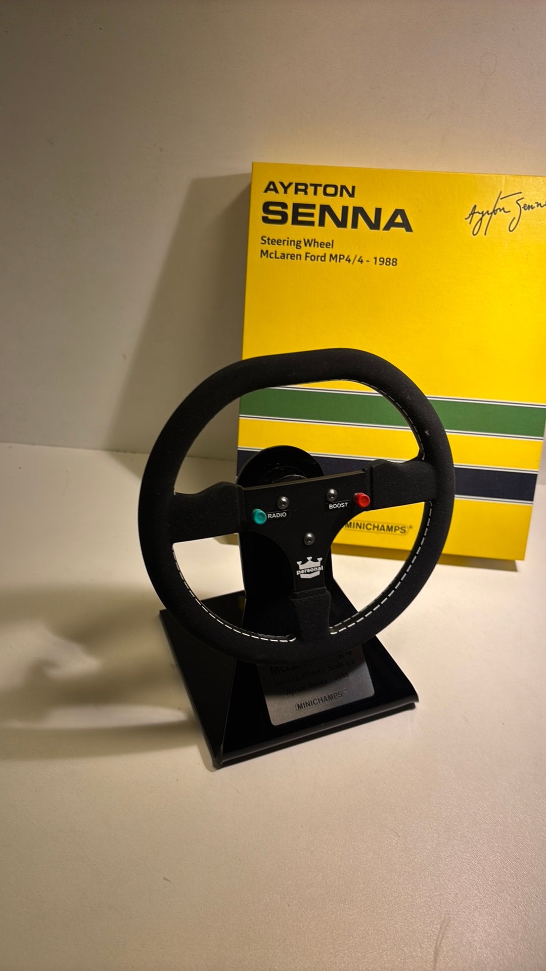 F1 steering wheel McLaren ford mp4/4 1988 senna minichaps, Auto, A, A, 1:5 t/m 1:8