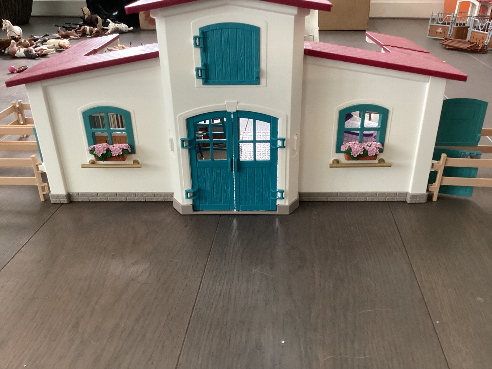 Schleich manege, Ophalen of Verzenden, Zo goed als nieuw, Poppenhuis