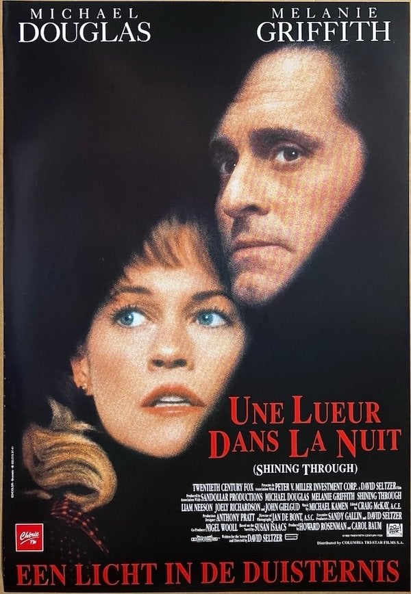 Shining Through (1992) - Originele filmposter, Verzamelen, Ophalen of Verzenden, Zo goed als nieuw, A1 t/m A3, Film en Tv