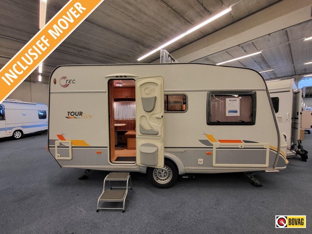 TEC Tour Live 400 DB; mover, voortent en fietsenrek, Schokbreker, T.E.C., Rondzit, Bedrijf