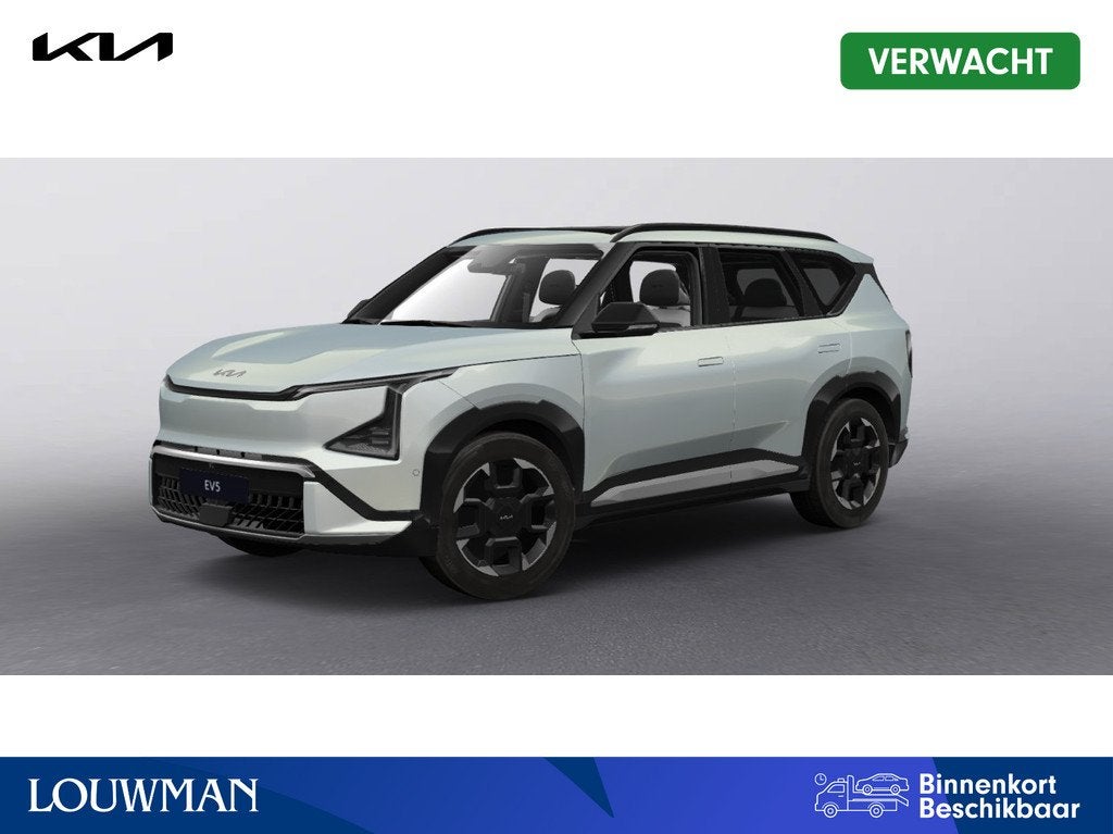 Kia EV5 GT-PlusLine 81.4 kWh *VERWACHT* Onderweg-naar-dealer, Auto's, Kia, Nieuw, Lichtsensor, SUV of Terreinwagen, Zilver of Grijs
