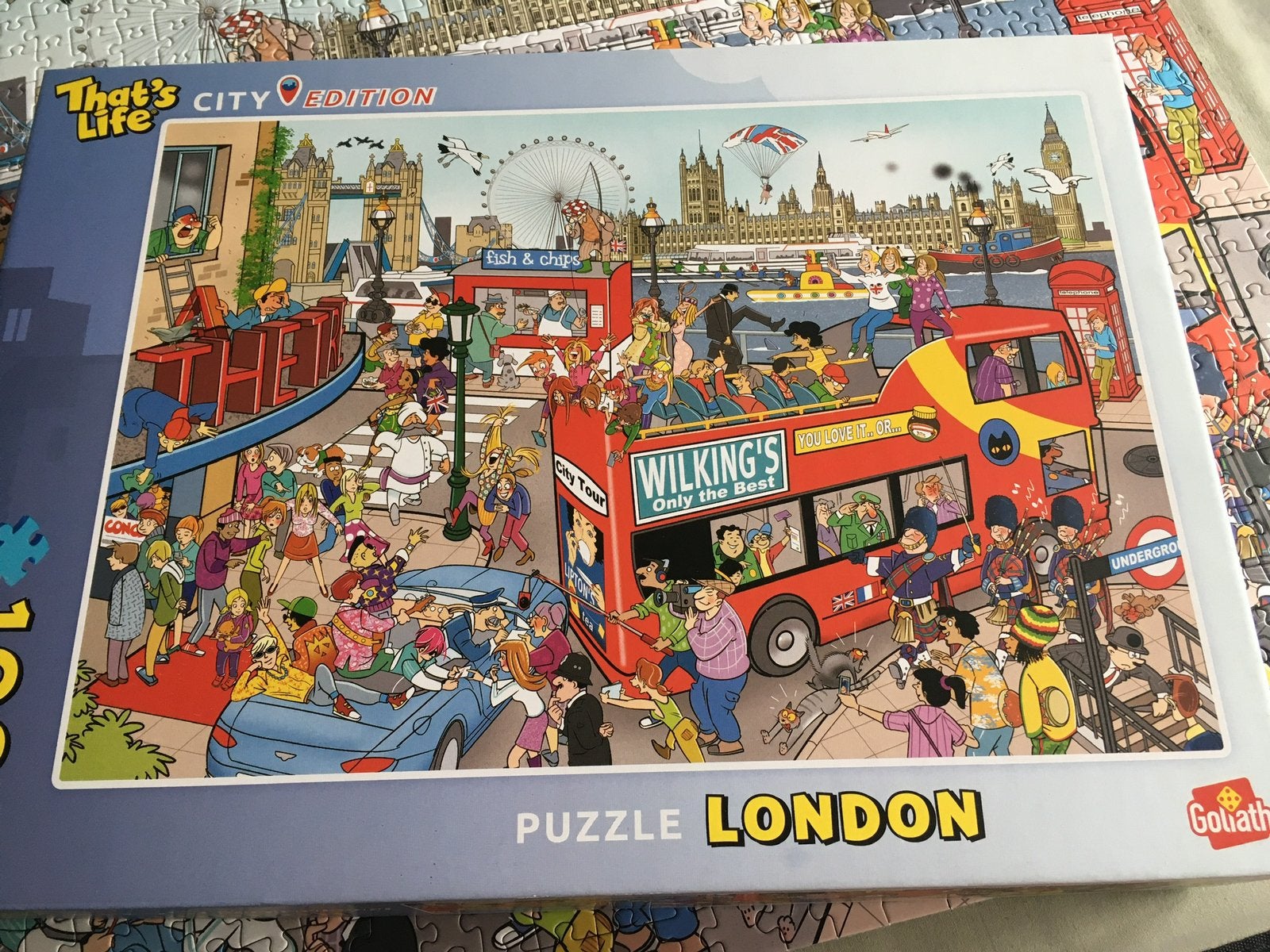 Puzzel Londen compleet, Ophalen of Verzenden, 500 t/m 1500 stukjes, Gebruikt, Legpuzzel