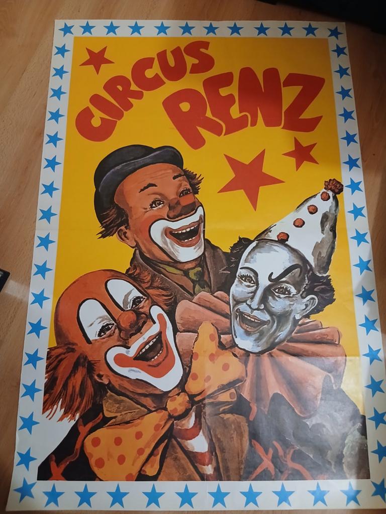 Oude poster Circus Renz, Ophalen of Verzenden, A1 t/m A3