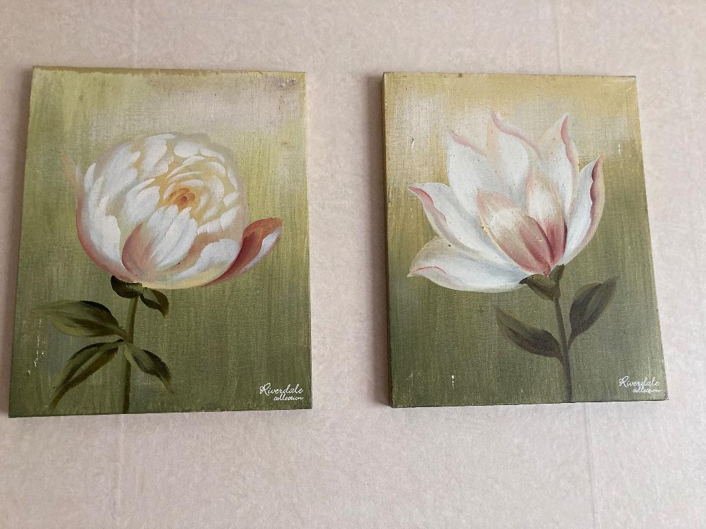 Riverdale canvas schilderijtjes., Ophalen, Groen, Schilderij, Textiel