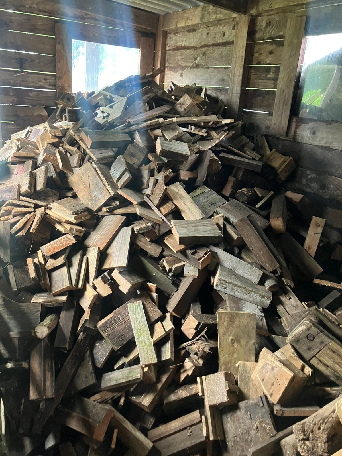 Pallet hout en hardhout, 3 tot 6 m³, Ophalen, Overige houtsoorten