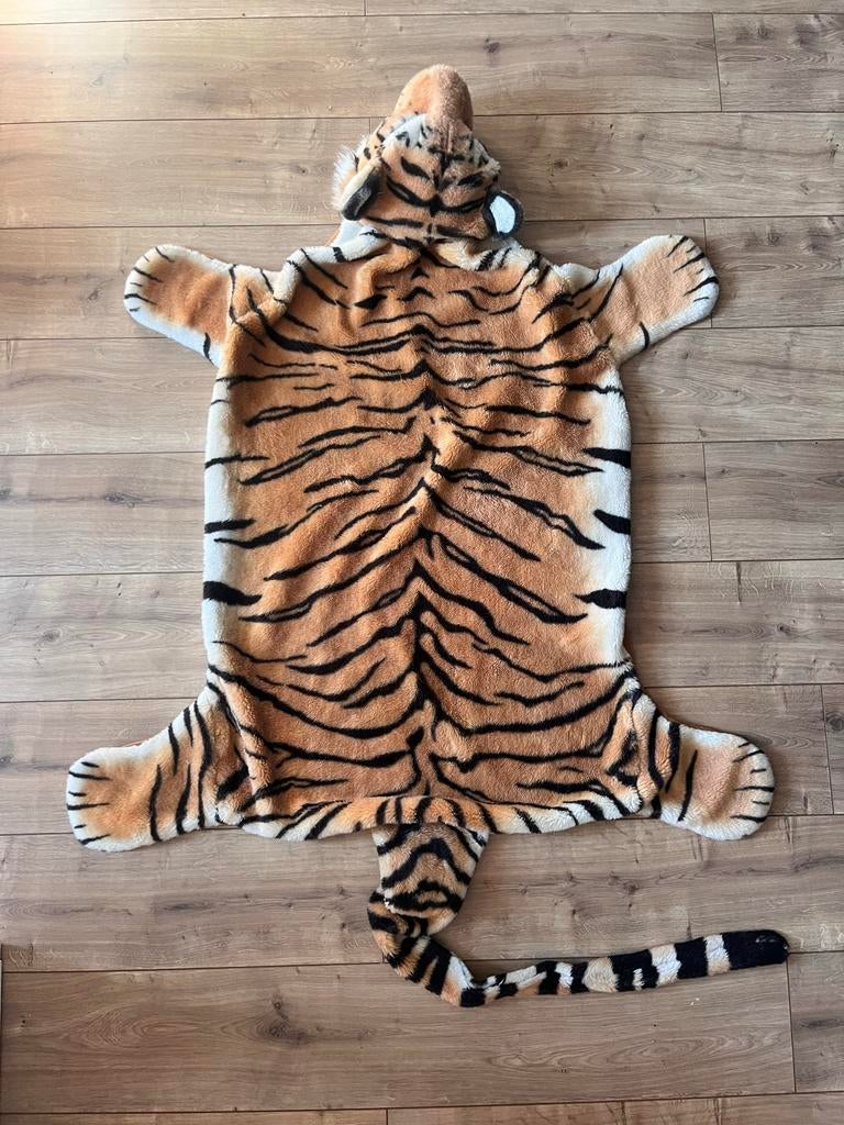 Tijger vloerkleed - Speels en decoratief, 100 tot 150 cm, Bruin, Ophalen of Verzenden, Zo goed als nieuw