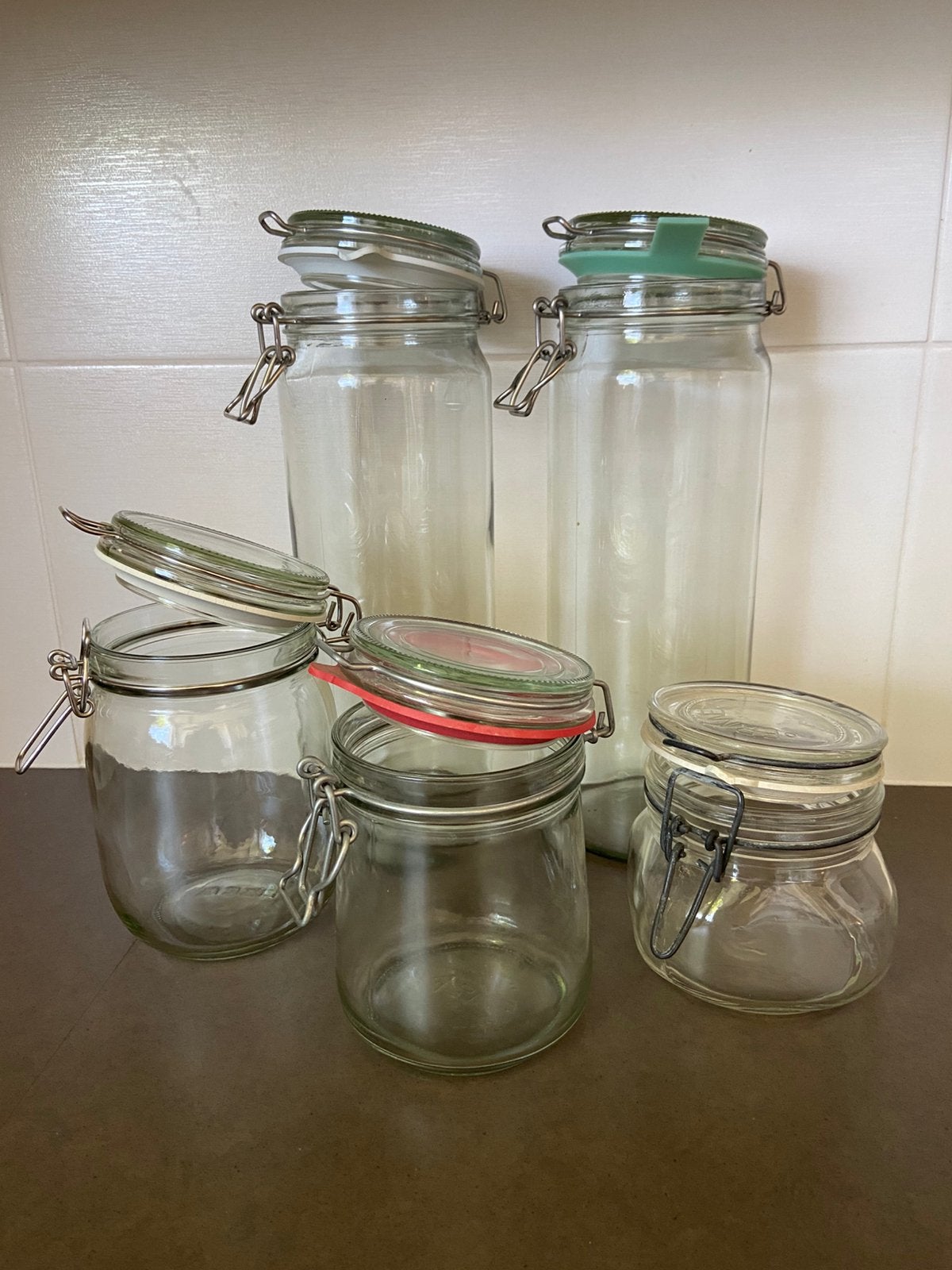 Diverse weckpotten weckpot, Ophalen