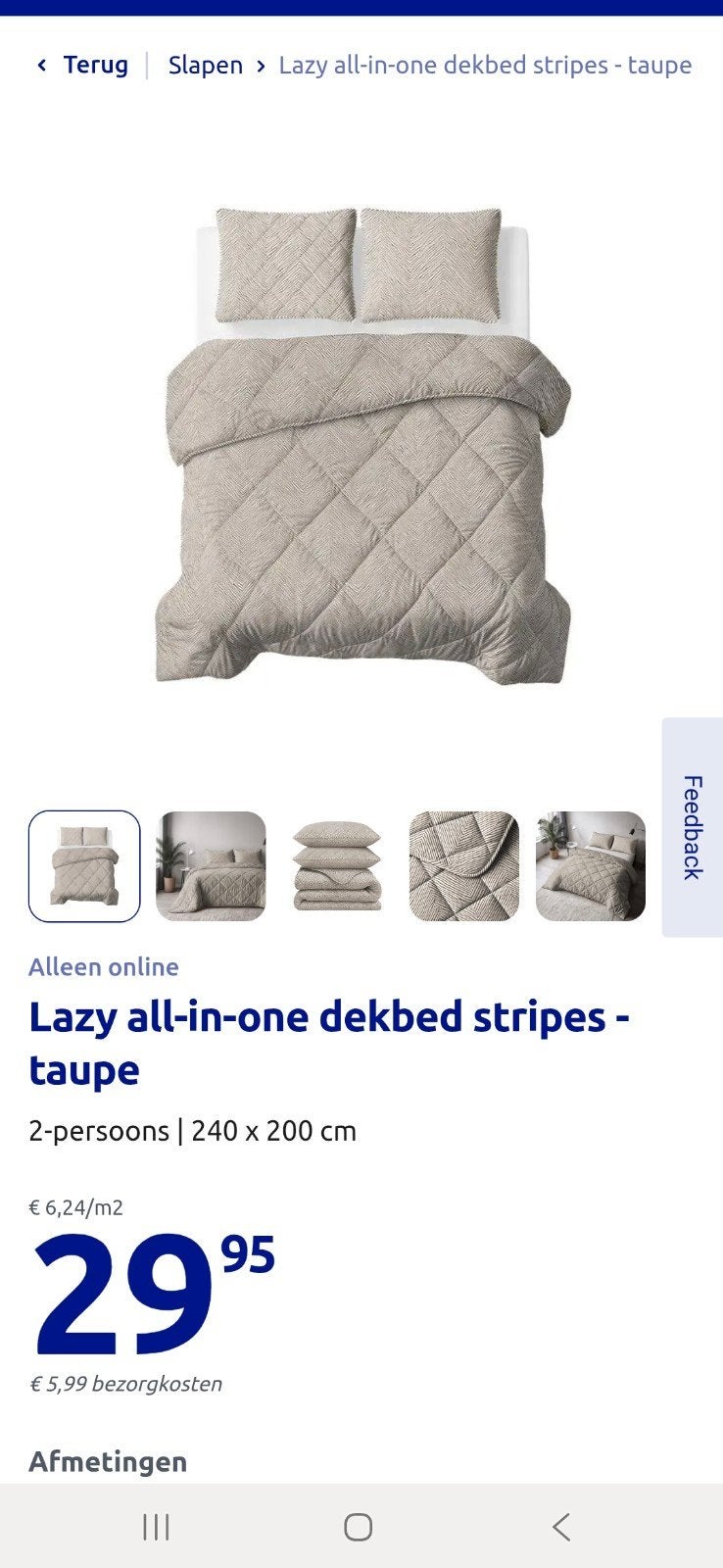 Nieuw dekbed, 1 keer gewassen maar nooit gebruikt, Huis en Inrichting, Wit, Tweepersoons, Ophalen of Verzenden, Deken of Dekbed