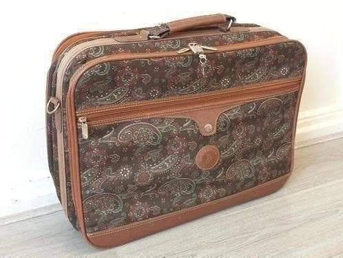 Vintage ca. 1980's reiskoffer Jolly bag - overnachtingstas, Gebruikt, 50 tot 60 cm, Slot, Leer