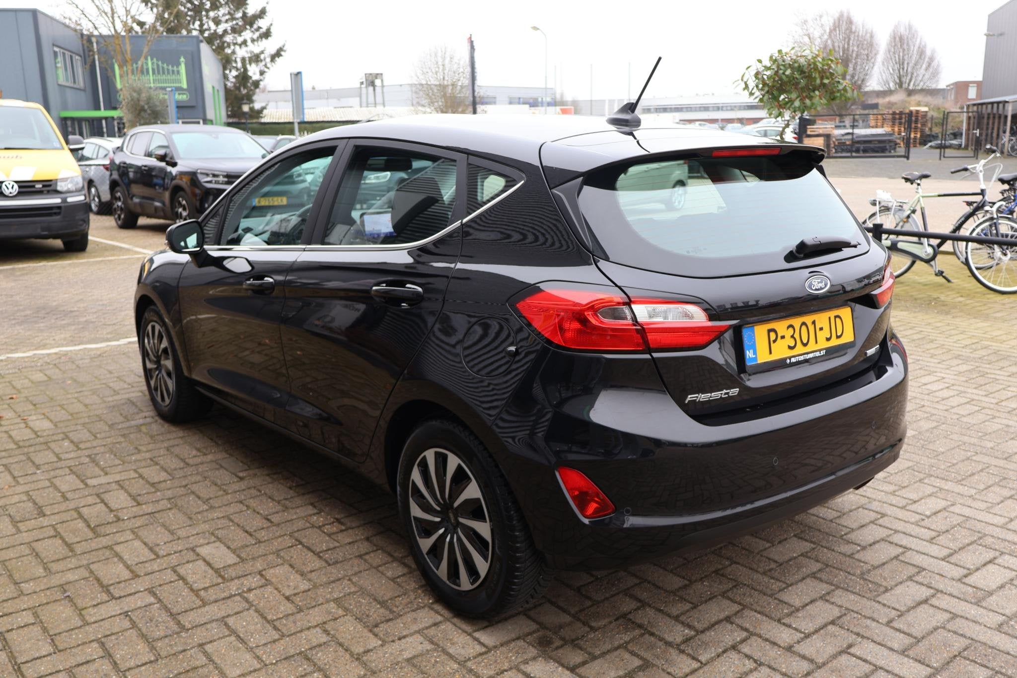 Ford Fiesta 1.0 Hybrid Titanium 1e Eigenaar | Volledig Onder, Auto's, Gebruikt, Zwart, Origineel Nederlands, Bedrijf
