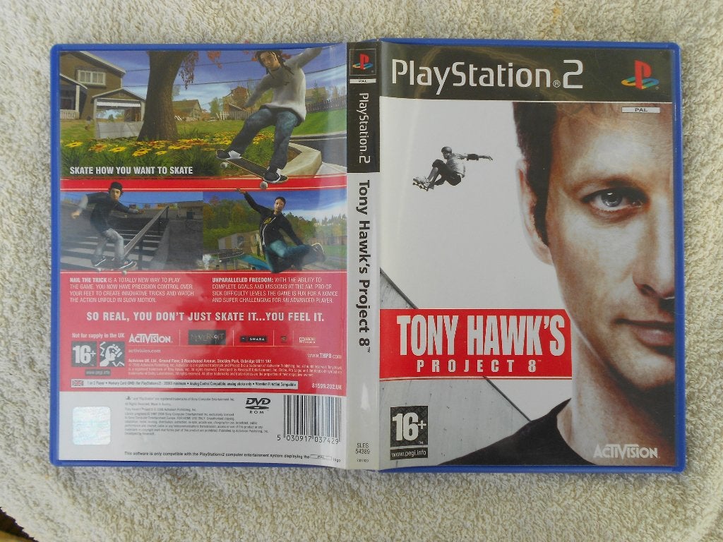 Tony hawk s project 8 game voor ps2 compleet met boekje.16Ja, Gebruikt, 1 speler, Vanaf 16 jaar, Ophalen