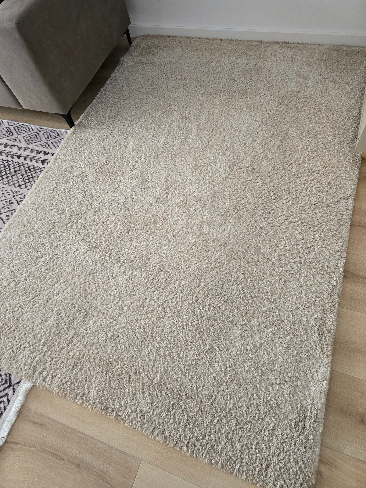 Crème vloerkleed 160x230, Ophalen, Gebruikt, 150 tot 200 cm, 200 cm of meer