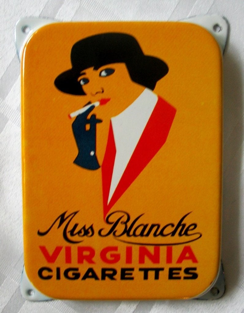 Miss Blanche emaille muur bordje, Verzenden, Zo goed als nieuw, Reclamebord
