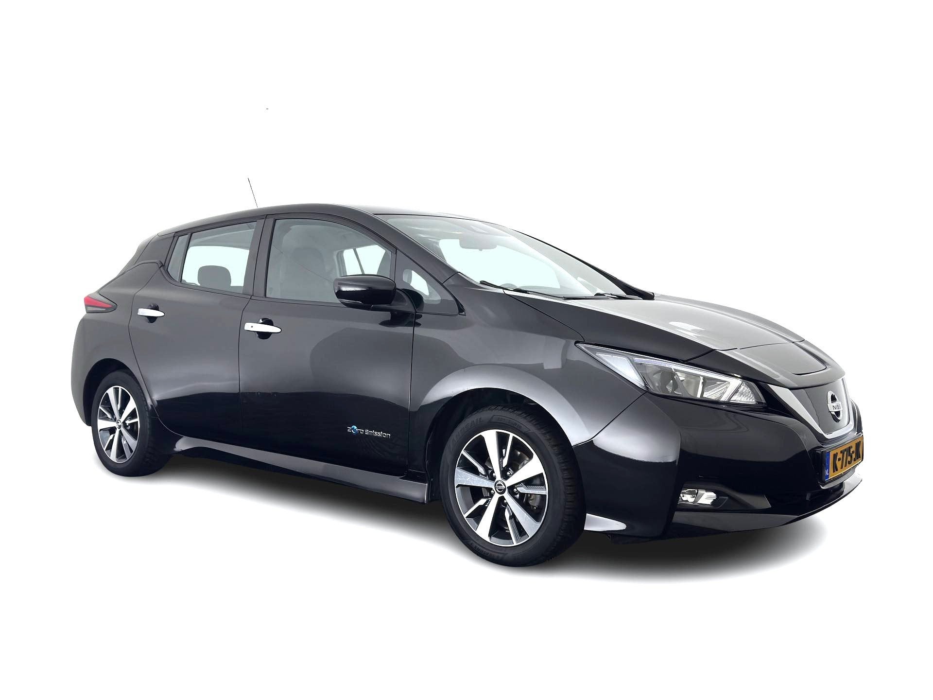 Nissan Leaf Acenta 40 kWh {SoH-86%) Aut. *HEATPUMP | ADAPTIV, Auto's, Stof, Gebruikt, Zwart, Zwart