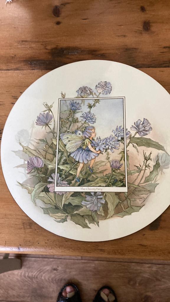 Flower fairy onderzetter, Ophalen of Verzenden, Glas of Kopje