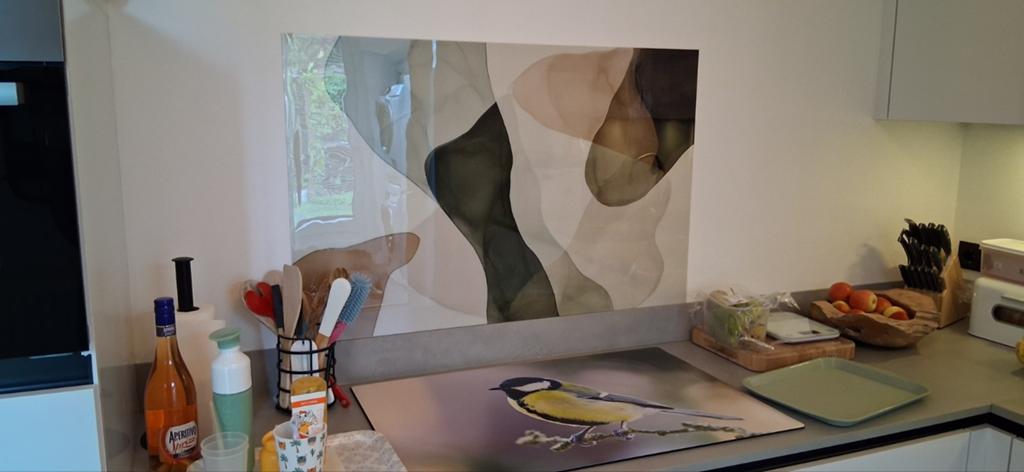 Spatscherm keuken 100x65cm, Huis en Inrichting, Keuken | Keukenelementen, Ophalen, Nieuw, 25 tot 50 cm, Minder dan 100 cm