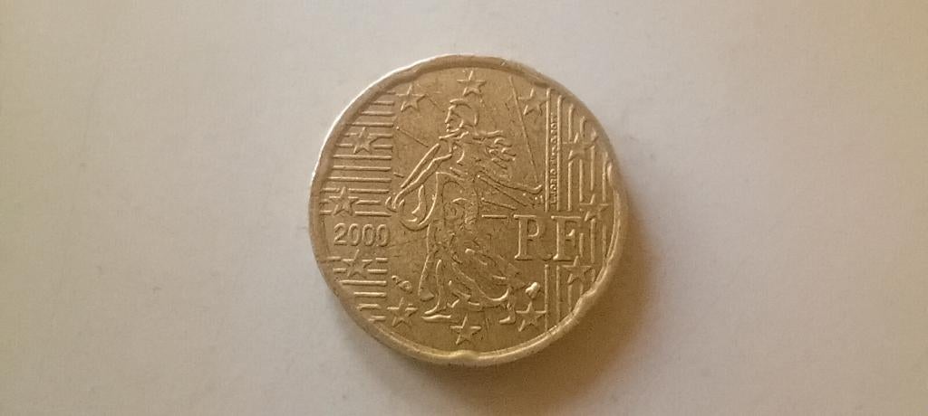 20 Eurocent Frankrijk - 2000 (Error?), Postzegels en Munten, Munten | Europa | Euromunten, Ophalen, Frankrijk, 20 cent, Losse munt