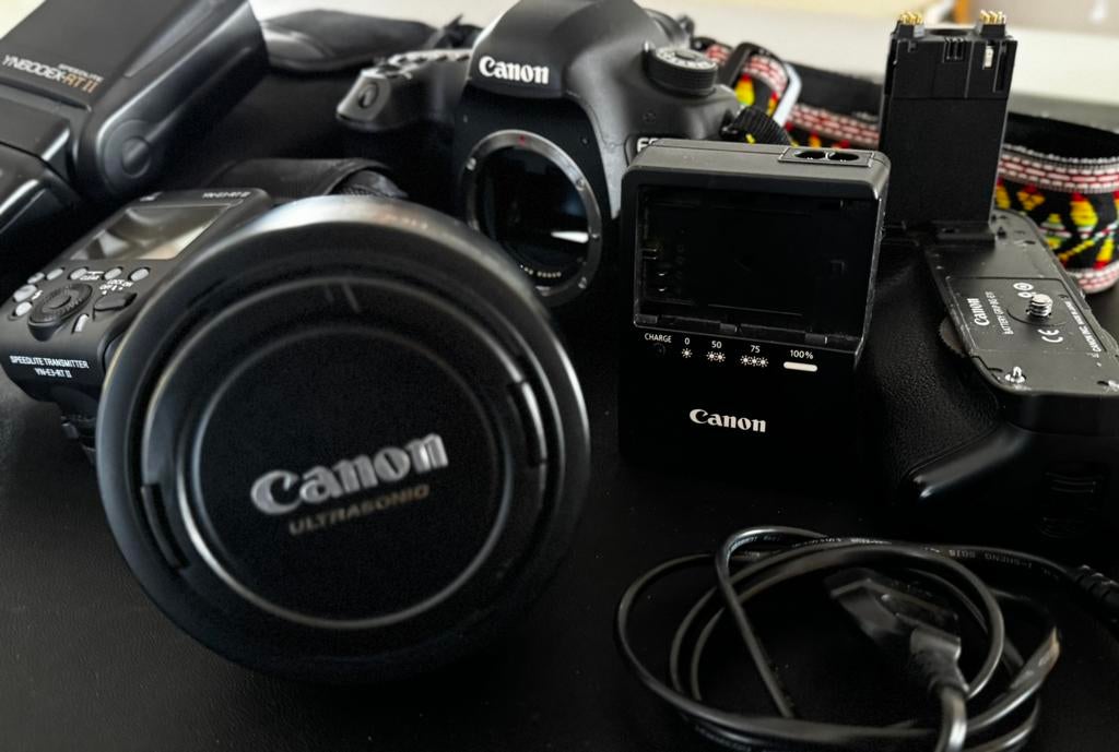 Canon EOS 5D Markiii + accessoires, Ophalen of Verzenden, Zo goed als nieuw