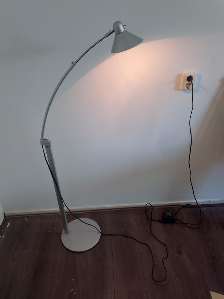 Booglamp halogeen vintage Ikea alunit, Ophalen, Gebruikt, 100 tot 150 cm, Metaal