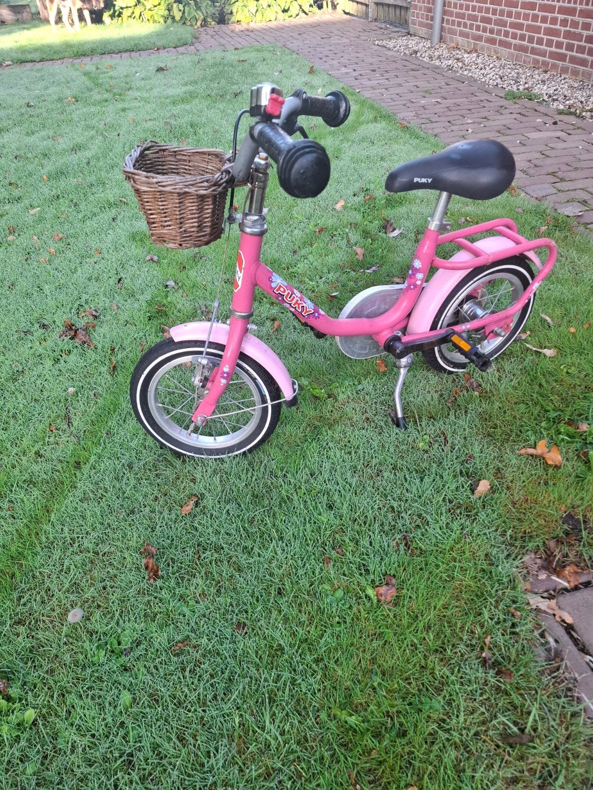 Puky kinderfiets 12 inch - Roze, Fietsen en Brommers, Ophalen, Terugtraprem, Zijwieltjes, Gebruikt
