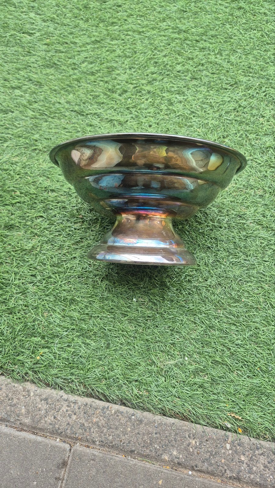 Vintage Sola 90 Verzilverde Fruitschaal/Presenteerschaal, Ophalen of Verzenden