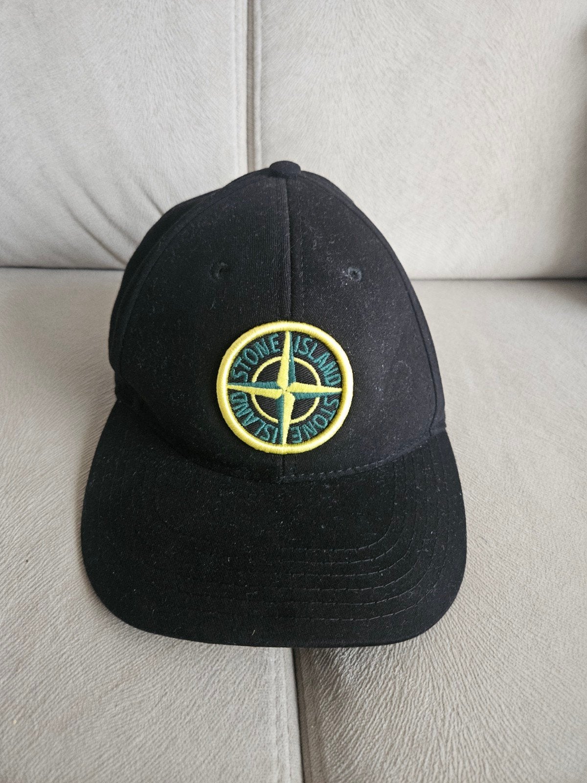 Stone Island Pet/ cap Zwart - Zo goed als nieuw, One size fits all, Ophalen of Verzenden, Stone Island, Pet