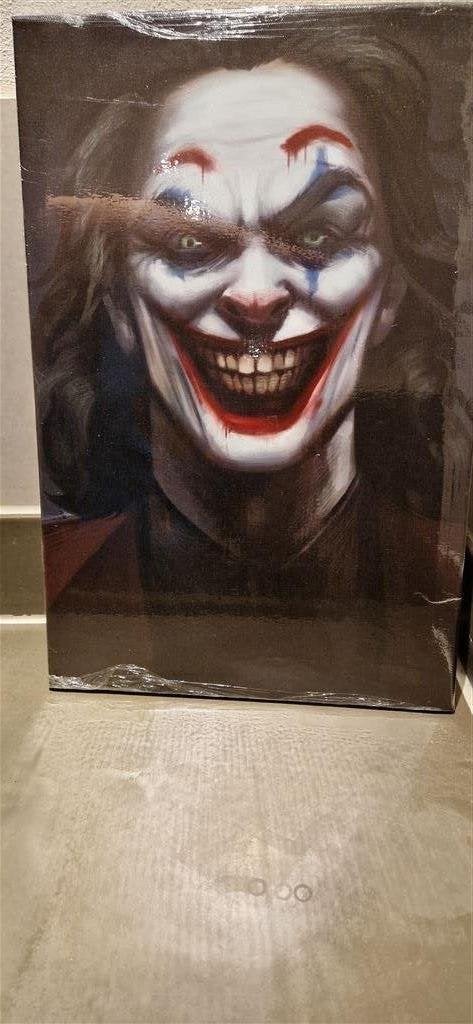 Joker schilderij [45cm hoog/35cm breed], Minder dan 50 cm, Nieuw, Ophalen of Verzenden, Schilderij