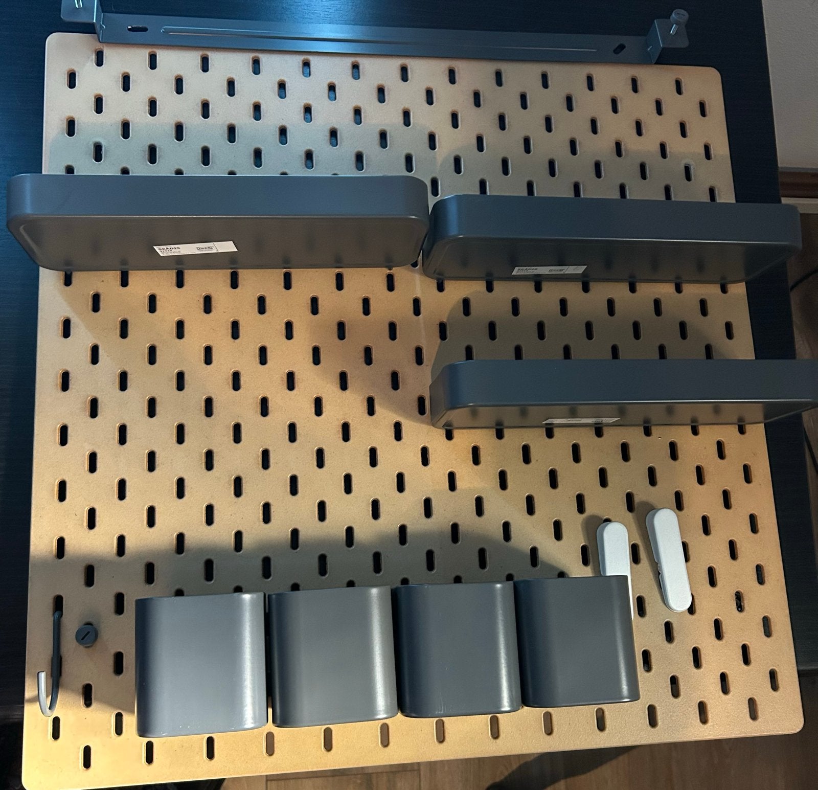 Ikea Skadis Opbergsysteem met Accessoires en ophangsysteem, Ophalen, Hout, Zo goed als nieuw, Scandinavisch