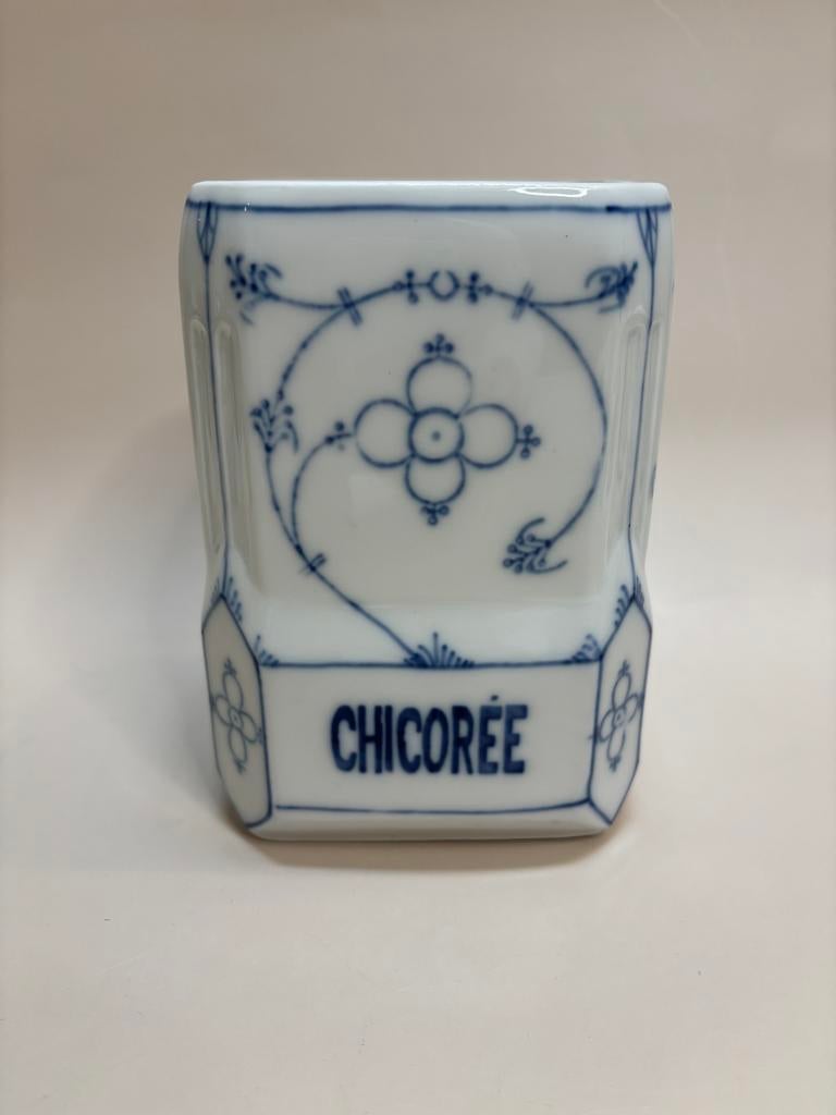 Antieke Saks blauw chicorée pot, perfecte staat, Ophalen of Verzenden
