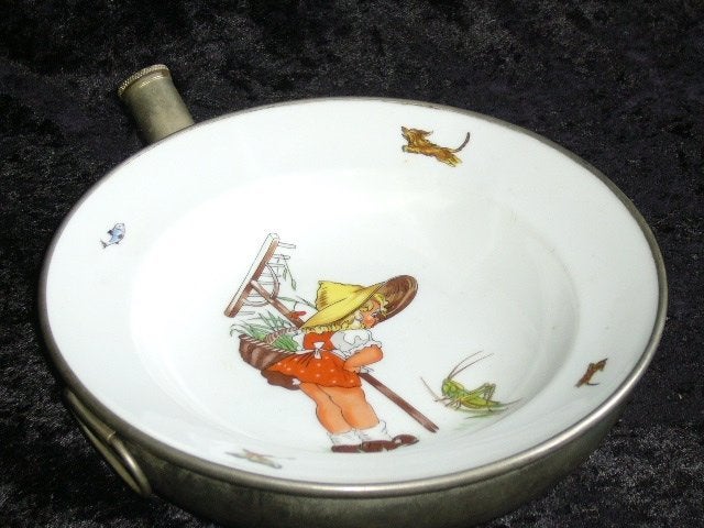 Kinderservies Warmhoudbord Antiek, Antiek en Kunst, Ophalen