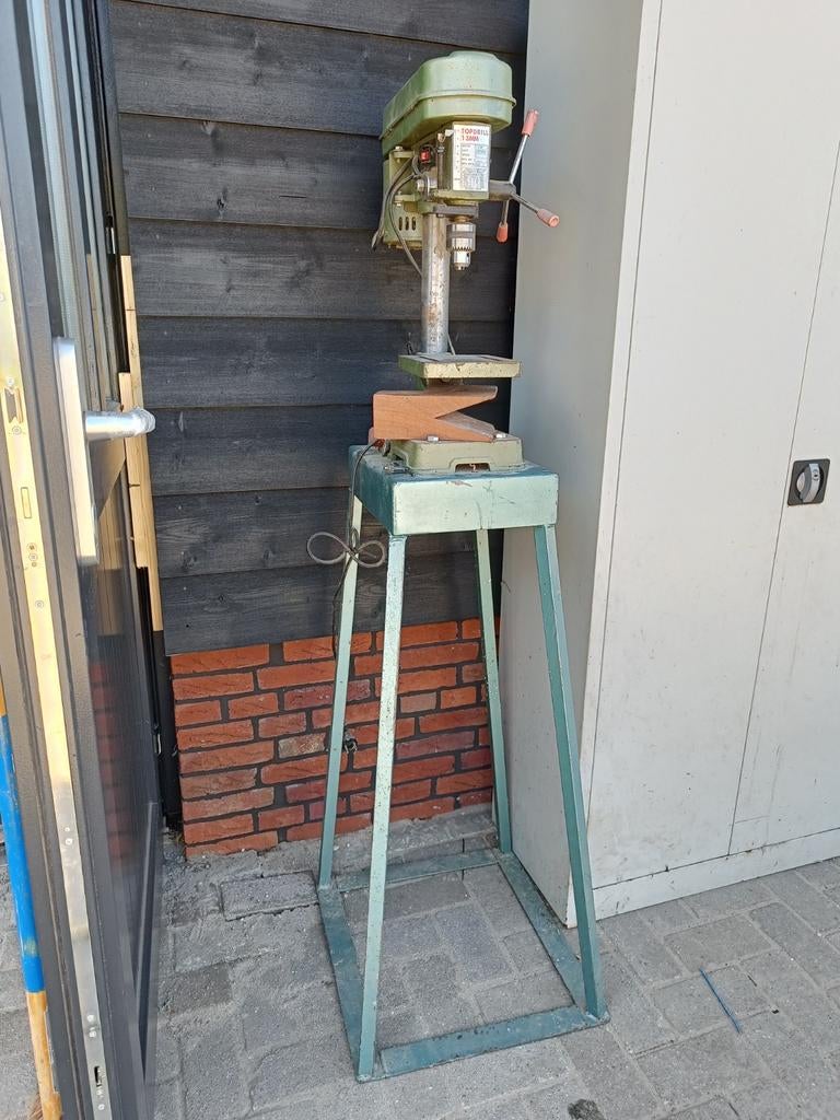Topdrill 13 mm Kolomboormachine - Vintage Model 1987, Doe-het-zelf en Verbouw, Gereedschap | Boormachines, Ophalen, Gebruikt, Minder dan 400 watt