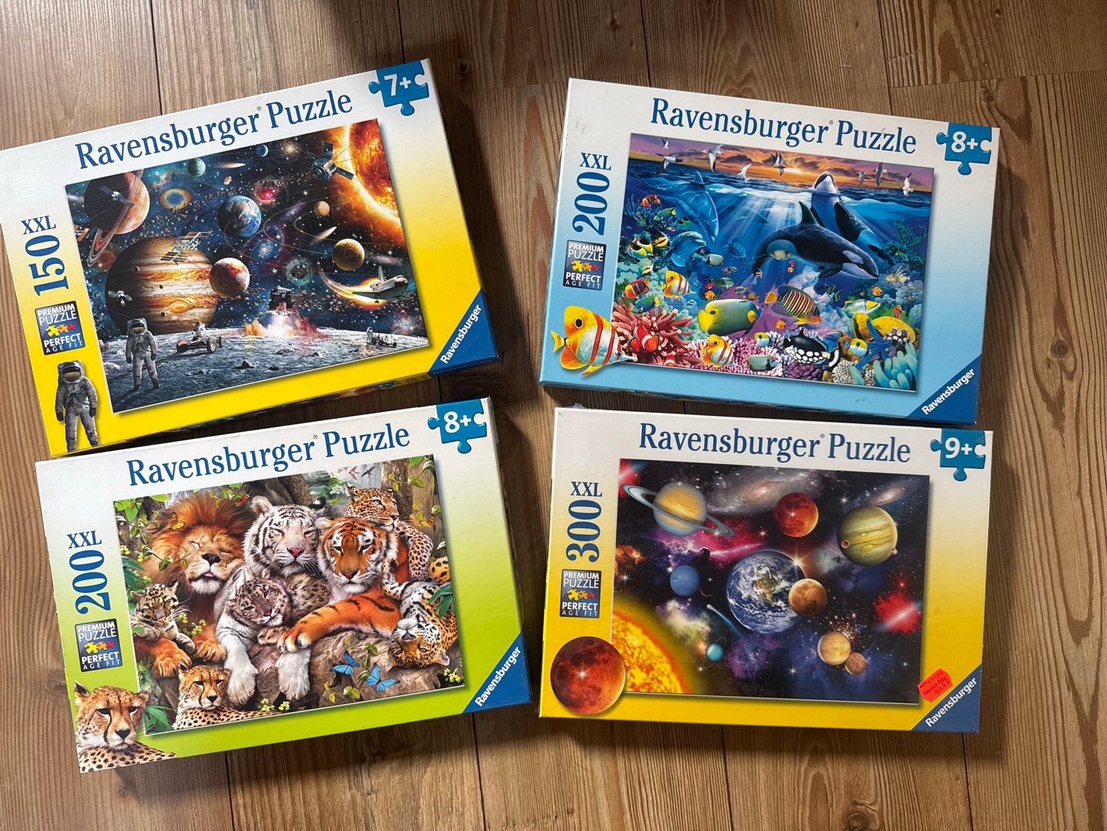 4 Ravensburger XXL Puzzels - Diverse Thema's, Ophalen of Verzenden, Minder dan 500 stukjes, Zo goed als nieuw, Legpuzzel