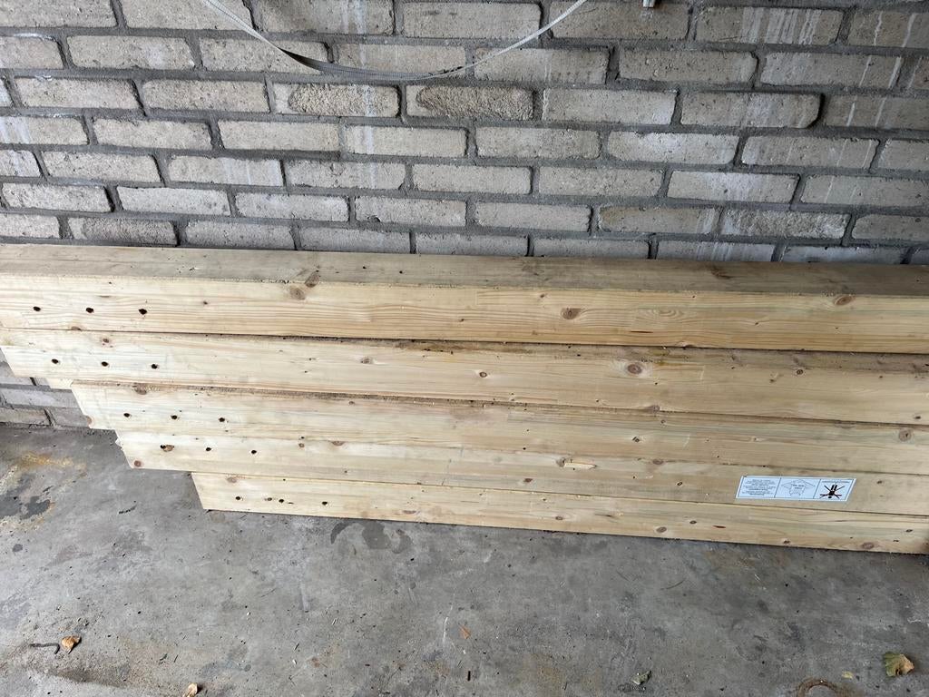 Balken 9 stuks, Ophalen, Zo goed als nieuw, 250 cm of meer, Balken