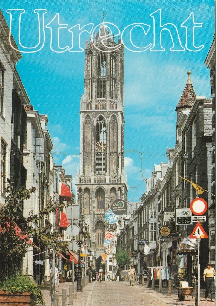 UTRECHT Zadelstraat met Dom, Verzenden, 1980 tot heden, Gelopen, Utrecht
