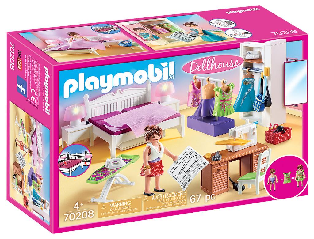 PLAYMOBIL 70208 Dollhouse Slaapkamer + Mode ontwerphoek 67dl, Kinderen en Baby's, Speelgoed | Playmobil, Ophalen of Verzenden