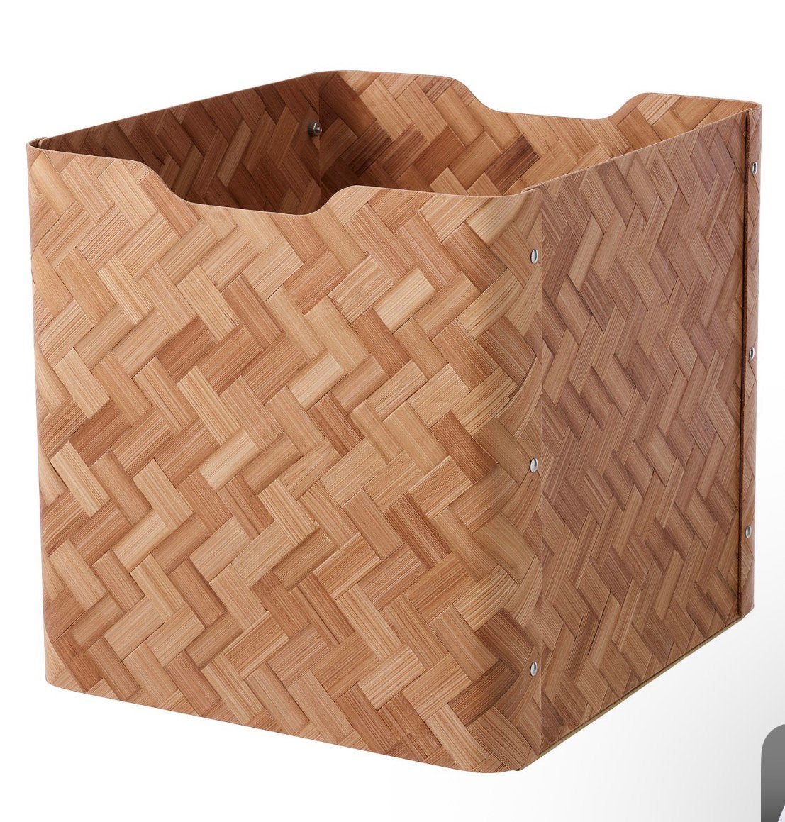 4x IKEA KALLAX Opbergmanden/Bakken – Rotanlook, Minder dan 25 mm, Ophalen of Verzenden, Zo goed als nieuw, Plank