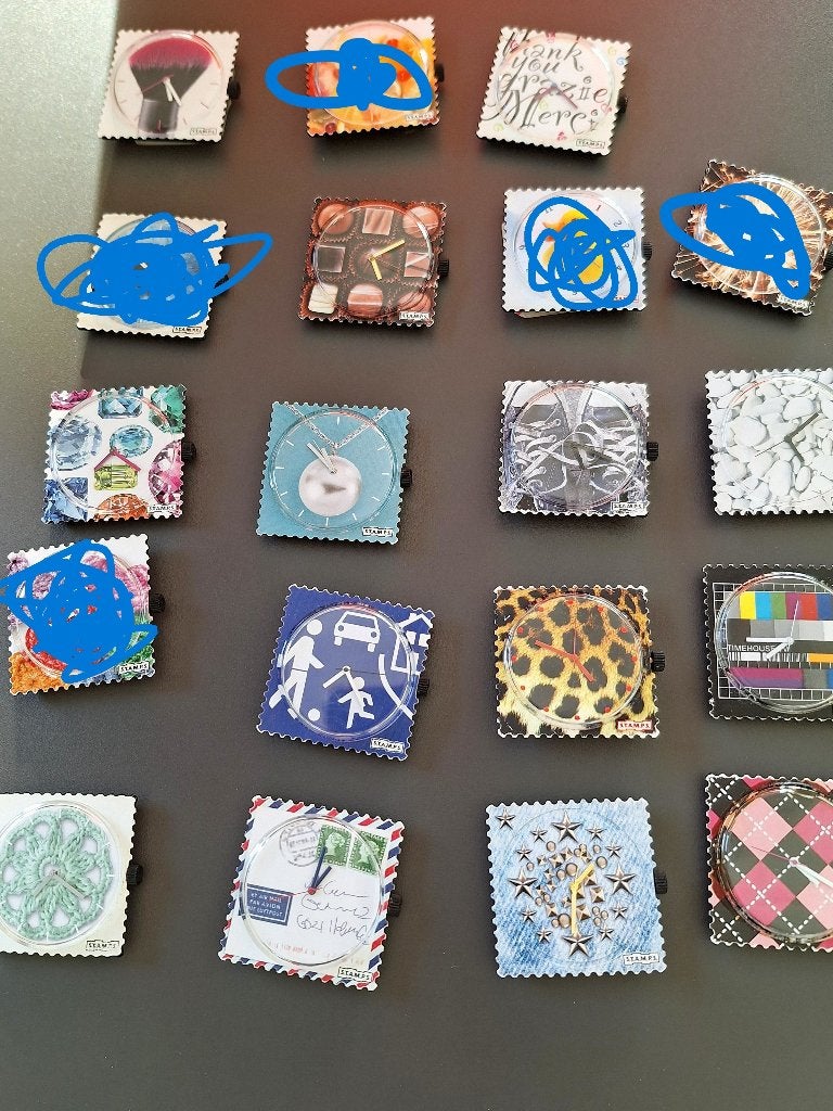 horlogebandjes en klokjes Stamps, Overige merken, Polshorloge, Kunststof, Ophalen of Verzenden