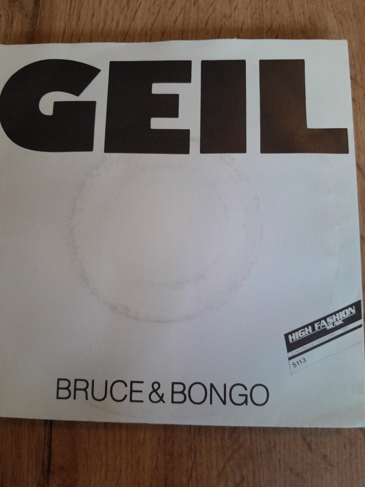 bruce & bongo 7 inch geil, Ophalen of Verzenden, Zo goed als nieuw, Pop