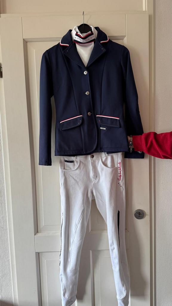 Complete wedstrijd teneu paardrijden, Dieren en Toebehoren, Paardrijkleding, Zo goed als nieuw, Kinderen, Overige typen, Dressuur