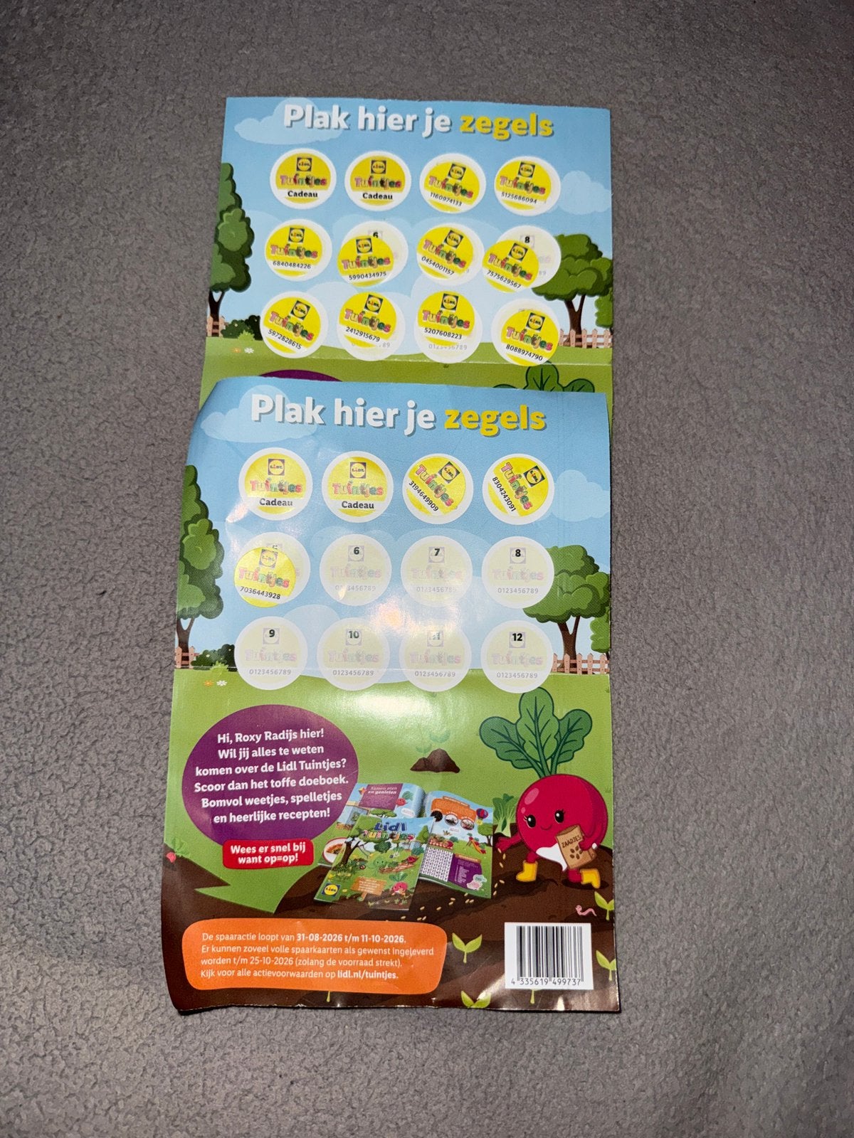 Lidl tuintjes zegels, Lidl, Ophalen of Verzenden