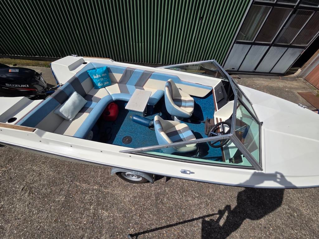 Beekman Coral 490 + powertrim Suzuki 30pk in prijs verlaagd!, Ophalen, Polyester, Benzine, Tot 6 meter