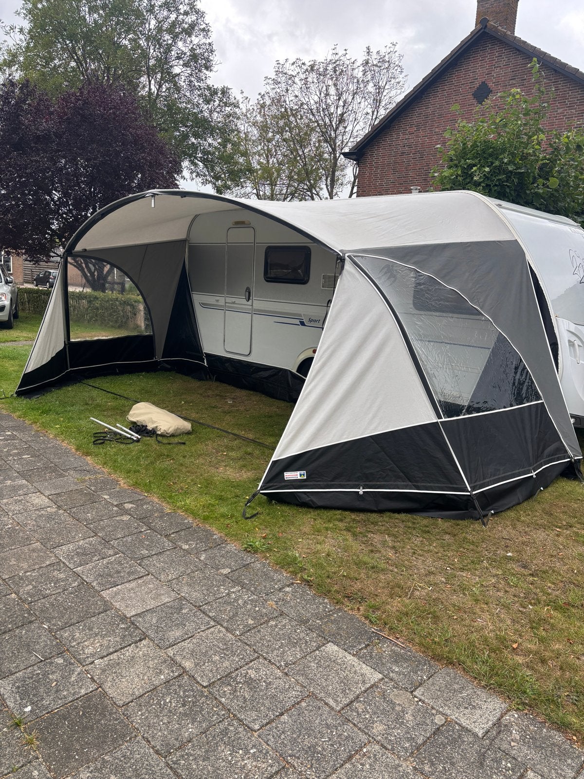 Unico Verona Luifel met Voorwand - Zo goed als nieuw, Caravans en Kamperen, Voortenten en Luifels, Ophalen, Zo goed als nieuw
