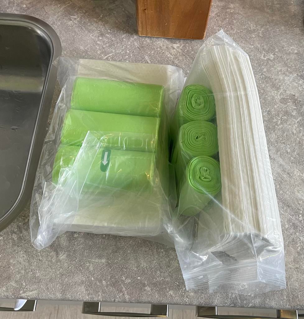Zakjes met absorberende pads voor toiletstoel 170 Stuks., Ophalen of Verzenden, Nieuw