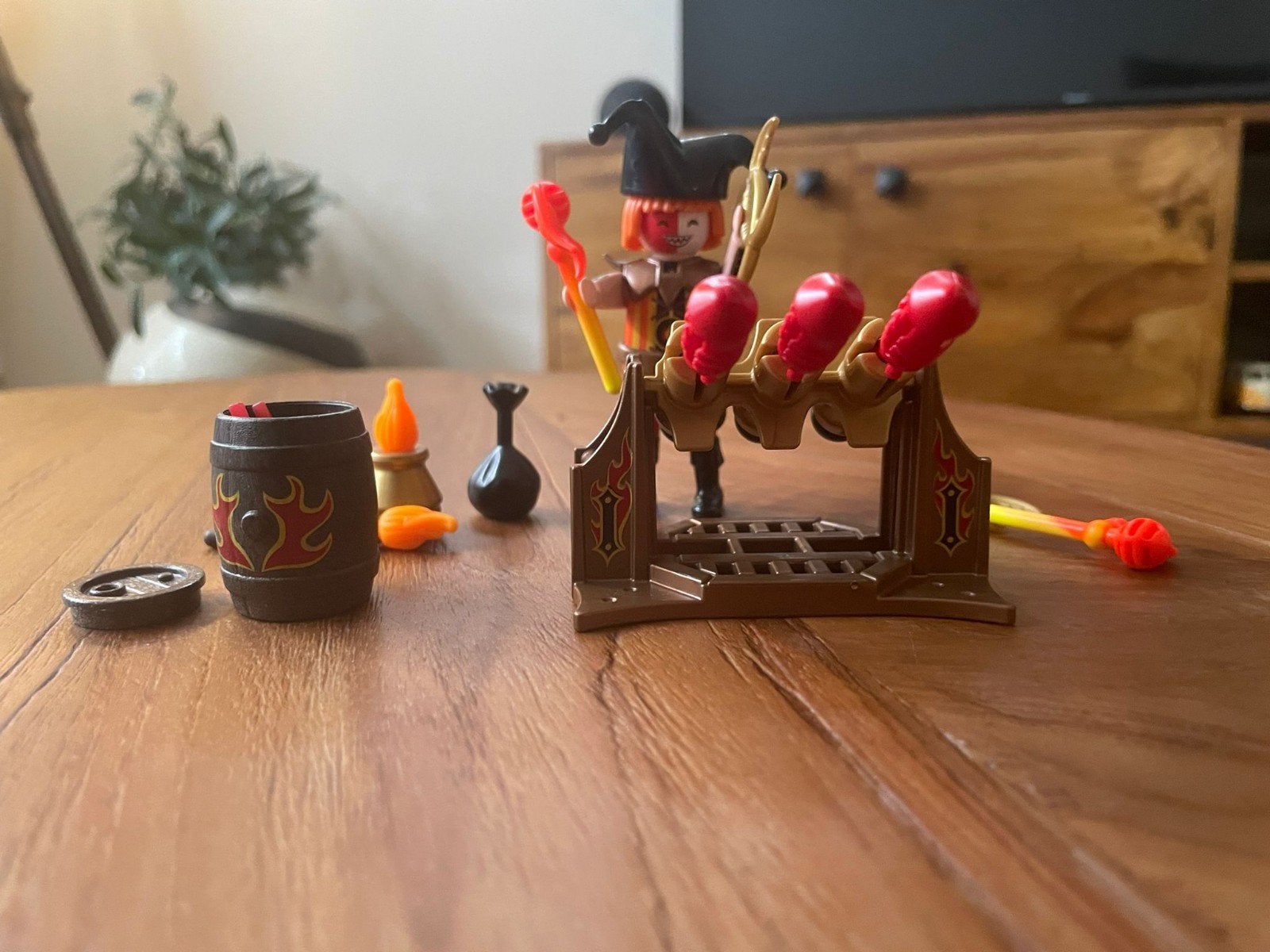 Playmobil Jester met kanon en accessoires, Ophalen of Verzenden, Zo goed als nieuw, Complete set