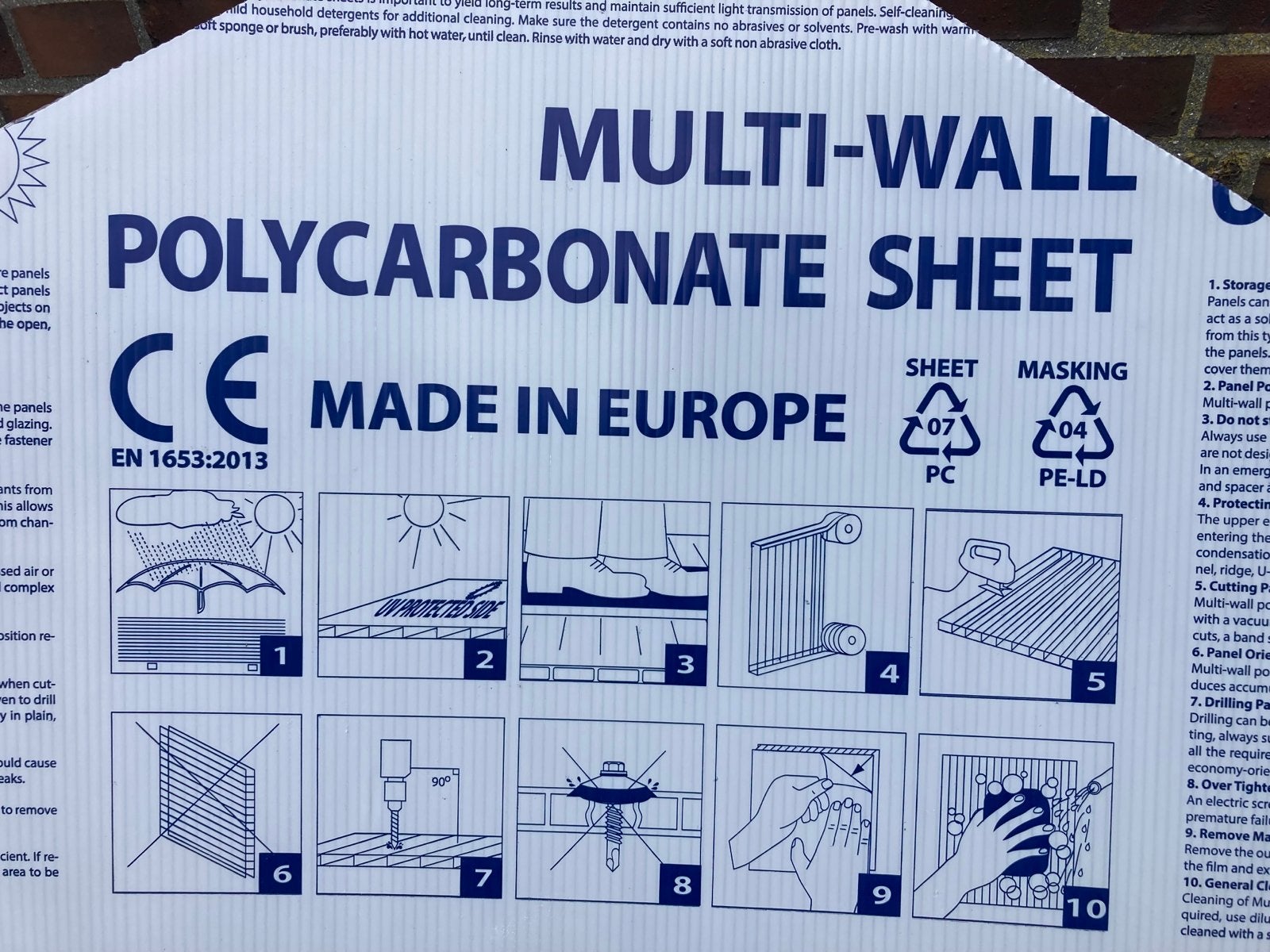 Polycarbonaat platen, 5 stuks, 6 mm dik, Doe-het-zelf en Verbouw, Platen en Panelen, Ophalen, Nieuw, Overige materialen, Minder dan 20 mm