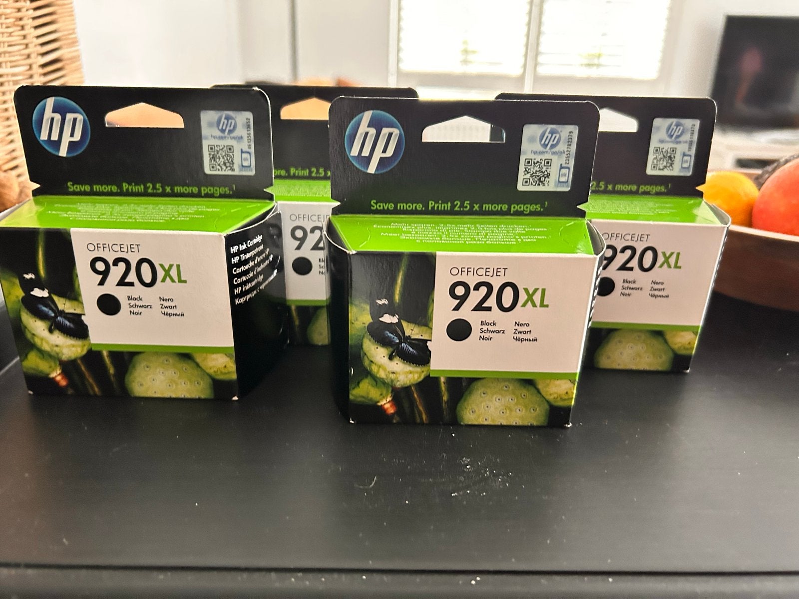 HP 920 XL Zwarte Cartridges - Nieuw in Verpakking, Ophalen of Verzenden, Nieuw, Cartridge